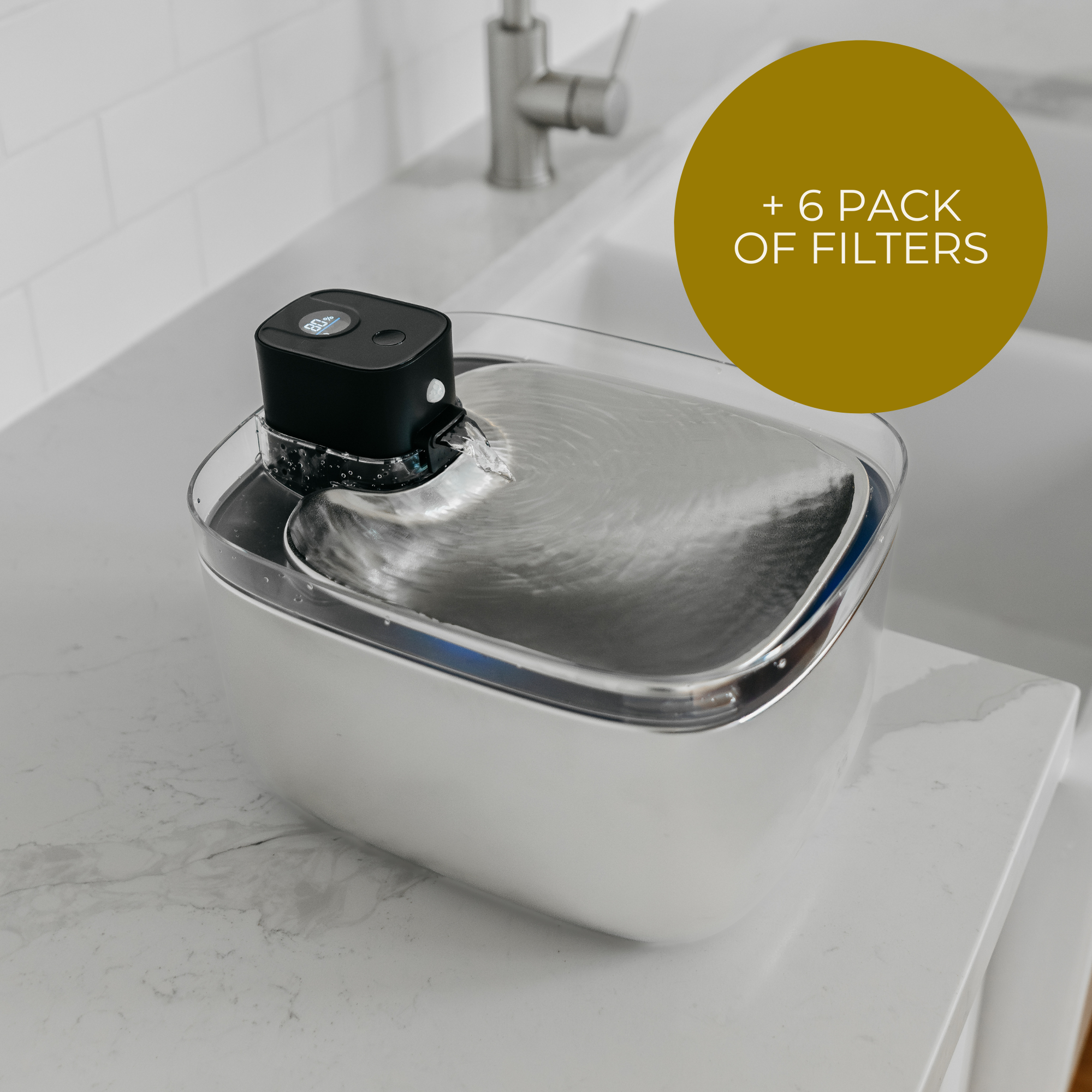 VitalFlow™ Pet Fountain + 6 Filters Bundle
